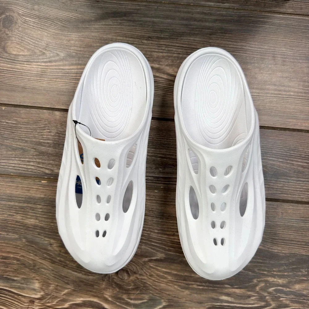Hoka Mens Size 9 W 11 Ora Recovery Mule White 1147951 WWH Slip On Comfort NEW